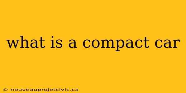 what is a compact car