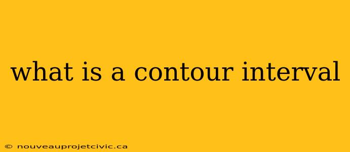 what is a contour interval