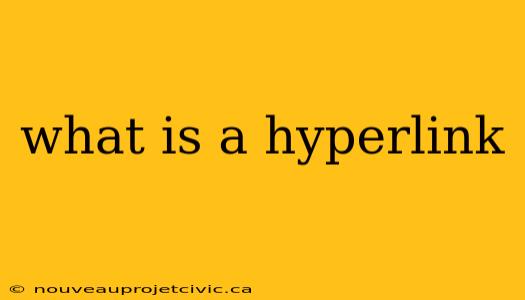 what is a hyperlink