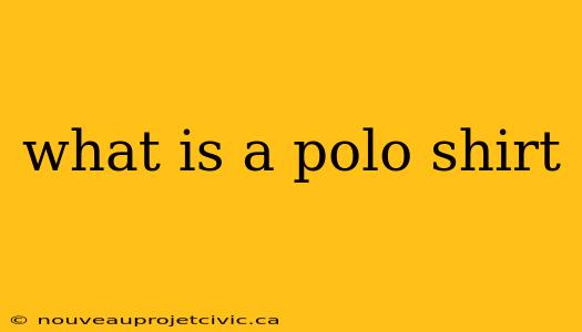 what is a polo shirt