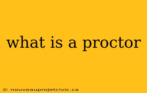 what is a proctor