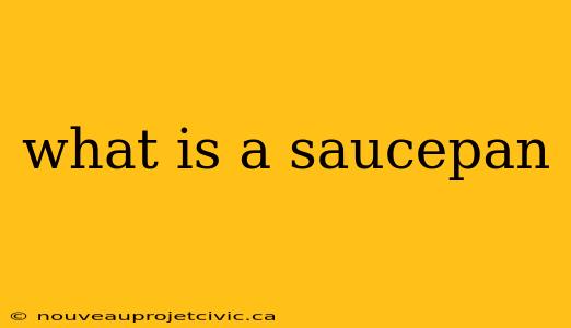 what is a saucepan