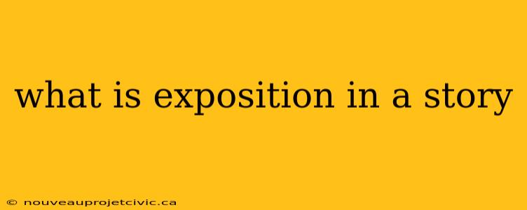 what is exposition in a story