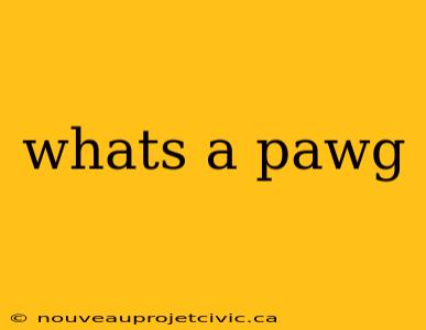 whats a pawg