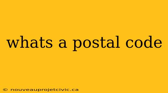 whats a postal code