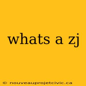 whats a zj