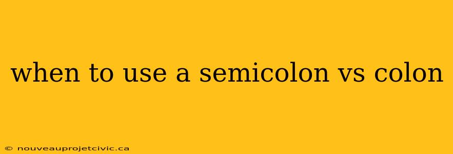 when to use a semicolon vs colon