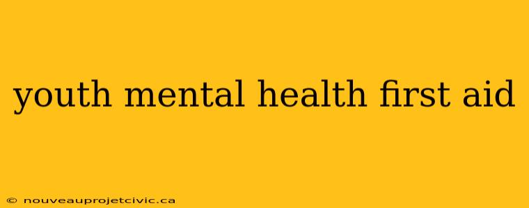 youth mental health first aid